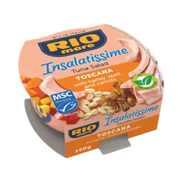 Rio Mare Rio Mare MSC Insalatissime Toscana, Thunfisch-Salat mit Gerste, Dinkel und Karotten, essfertig, 160 Gramm – Produktbild 1 von 1
