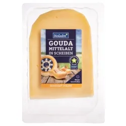 bioladen* Gouda, mittelalt, geschnitten, laktosefrei – Produktbild 1 von 1