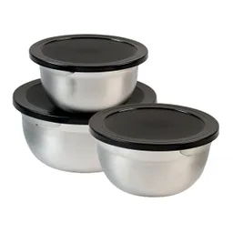 Kesper Rührschüssel-Set mit Deckel, 3 Stück – Produktbild 1 von 1