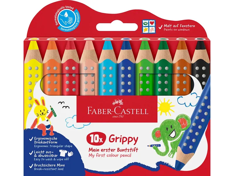 Faber-Castell Faber-Castell 10er-Set Buntstifte "Grippy" – Produktbild 1 von 1
