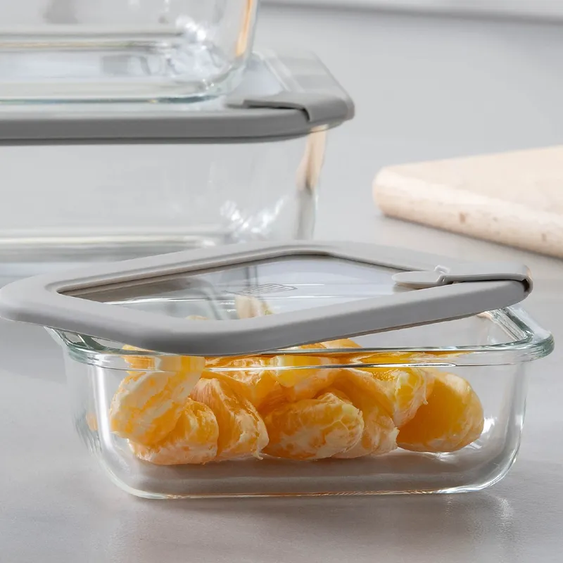 Chefkoch trifft Fackelmann Chefkoch trifft Fackelmann Vorratsdose Glas, eckig, 1050ml – Produktbild 2 von 3