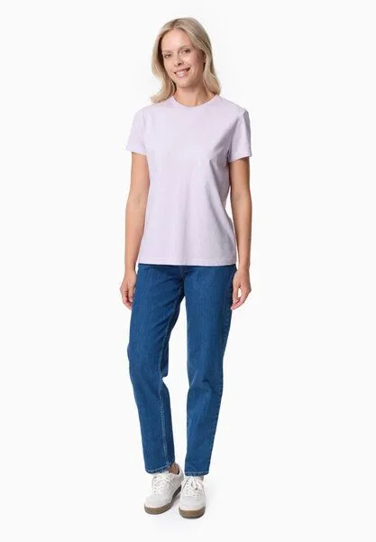 ORGANICATION ORGANICATION TENNUR | Basic T-Shirt aus Bio-Baumwolle, Soft lilac, – Produktbild 2 von 3