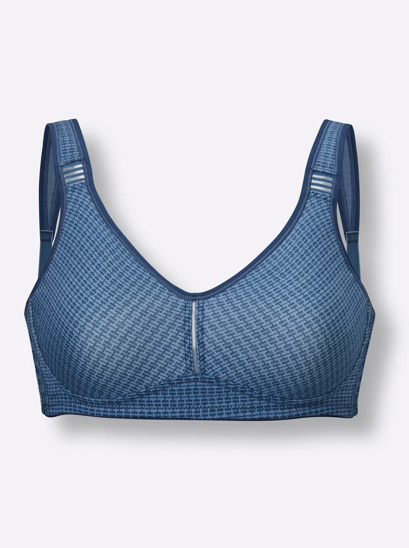 wäschepur Komfort-BH ohne Bügel mittelblau-bleu, Mittelblau-bleu, – Produktbild 2 von 2