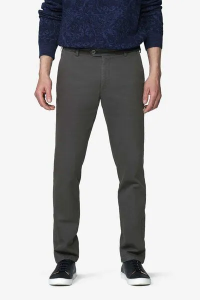 Meyer Meyer Chino mit Dehnbund, Grau (anthrazit), – Produktbild 1 von 4