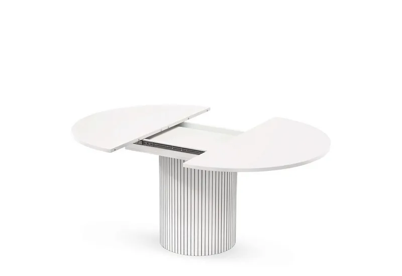 Woodman Esstisch Toscana, Speisetisch, Tisch (Made in Europe), Breite 120 cm, melaminbeschichtet, mit Verlängerungsplatten, FSC®, Weiß, – Produktbild 5 von 5