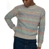 Rifò Circular Fashion Made in Italy Rifò - Circular Fashion Made in Italy Pullover Morgana aus recycelter Wolle, Beige-bunt, – Produktbild 1 von 1