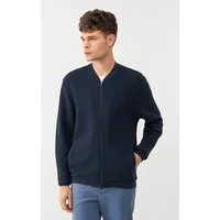Givn Berlin Givn Berlin Strukturierte Blousonjacke GBCARTER aus Bio-Baumwolle, Blau, – Produktbild 2 von 4