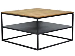 Couchtisch 'Kim' mit Ablage, Wildeiche, 70 x 40 x 70 cm – Produktbild 1 von 1