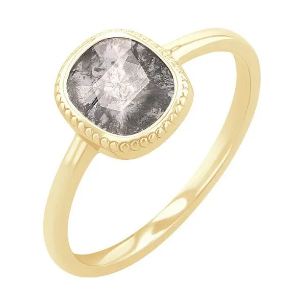 Eppi Eppi Ring mit Salt and Pepper Diamanten Esther, Gelb, – Produktbild 2 von 4