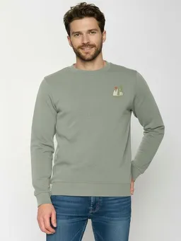 GreenBomb GREENBOMB Wild Pines Wild - Gemütliches Sweatshirt aus Bio-Baumwolle / hochwertiger Print / GOTS / Fair & Vegan – Produktbild 1 von 1
