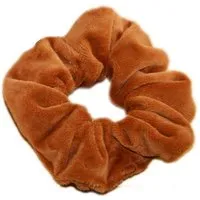 Frija Omina Frija Omina Scrunchies Nickisamt einzeln - Haargummi, Karamell (braun), – Produktbild 1 von 1