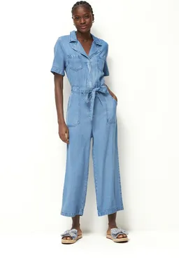 Next Jumpsuit Jumpsuit mit weitem Bein, Kurzgröße (1-tlg) – Produktbild 1 von 1