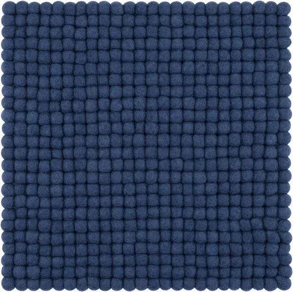 myfelt myfelt Filzkugel Sitzauflage (⌀ 36 cm, 36 x 36 cm), Dunkelblau (alva), – Produktbild 1 von 4