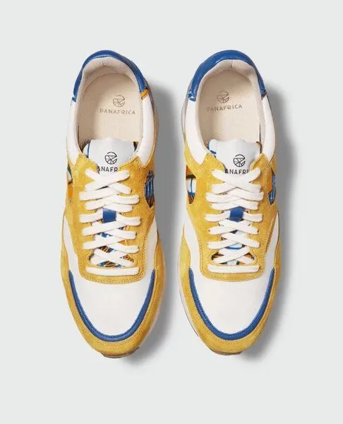PANAFRICA PANAFRICA Arusha - Unisex Recycling Sneaker, Safran (gelb), – Produktbild 4 von 4