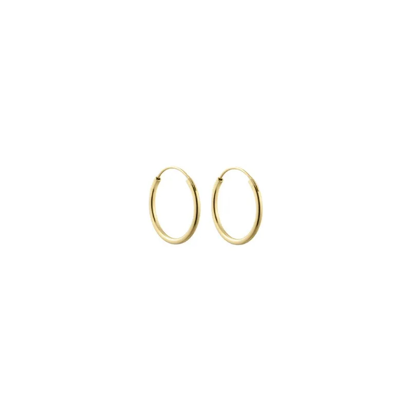 Design Letters DL Hula Hoops 14mm vergoldet (set of 2 pcs) – Produktbild 1 von 1