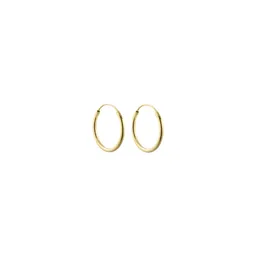 Design Letters DL Hula Hoops 14mm vergoldet (set of 2 pcs) – Produktbild 1 von 1