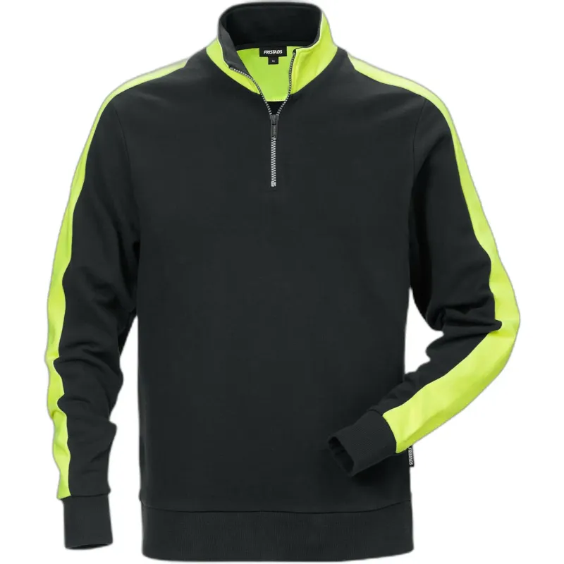 Fristads Sweatshirt 1/2 zip Fristads 7449 RTS, Noir, – Produktbild 1 von 2