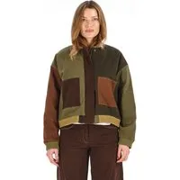 KOMODO KOMODO Damen vegan Jacke Miki Patchwork Grün/Braun, Braun, – Produktbild 1 von 1