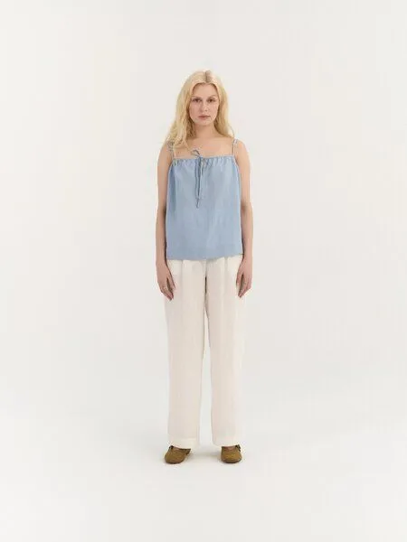 AmourLinen AmourLinen Leinen-Trägertop LOLA, Hellblau (blau), – Produktbild 1 von 1