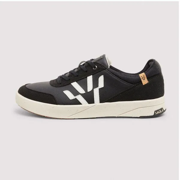 SAOLA SAOLA Cali W - leicht vegan sneaker mit elastischen Schnürsenkeln, Black, – Produktbild 3 von 4
