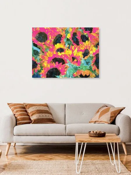 Photocircle Photocircle Poster / Leinwandbild - Pink Sunflowers – Produktbild 4 von 8