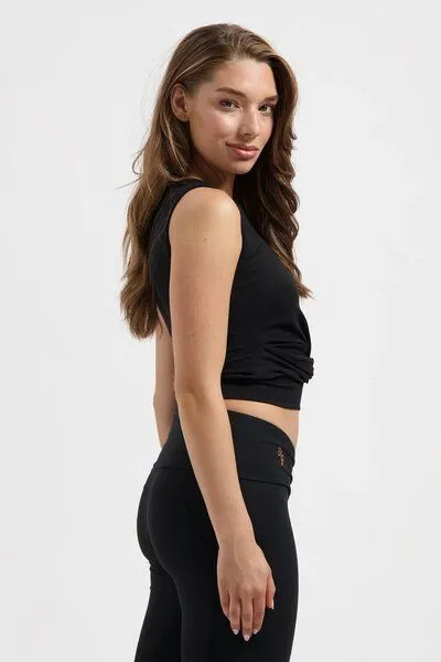 Urban Goddess Urban Goddess Veyra Knot Yoga Tank, Onyx black (schwarz), – Produktbild 2 von 4