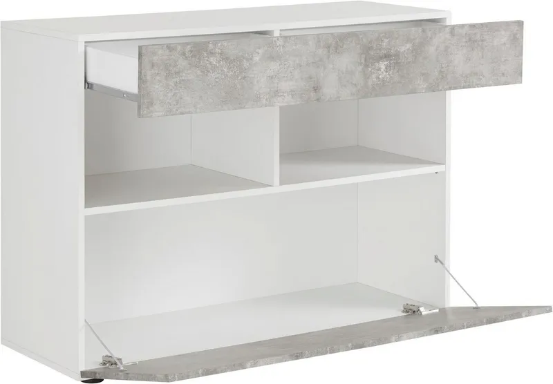 OTTO home Sideboard Sorano, Breite 111 cm, Grau, – Produktbild 5 von 5