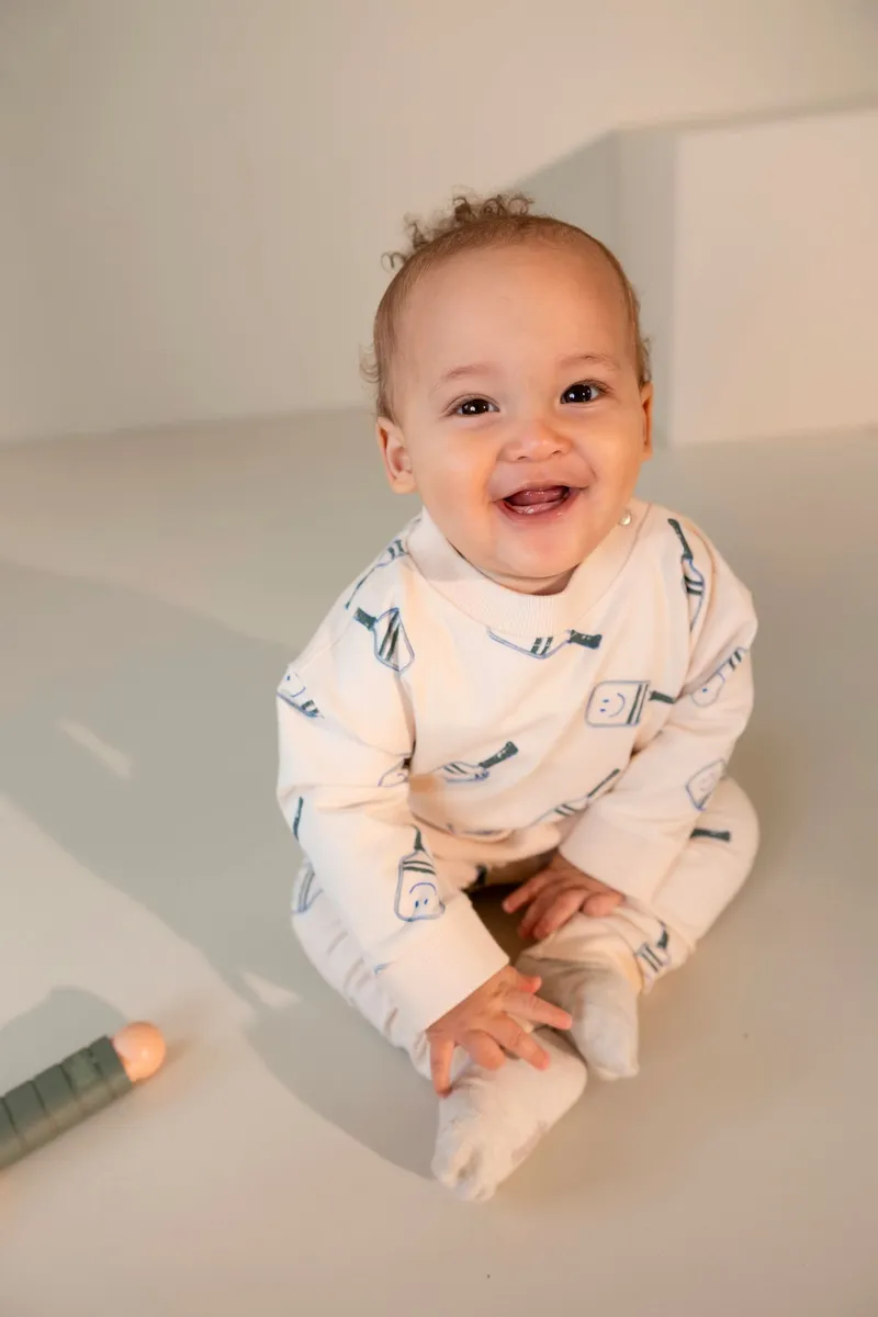 Noppies Baby Sweater all over print, Beige, – Produktbild 4 von 4