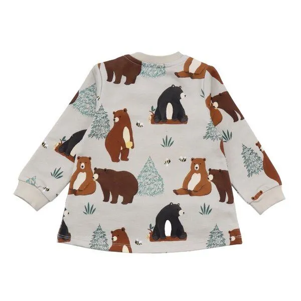 Walkiddy Baby Kleid Langarm – Beige mit Tiermotiv, weich & bequem | von Walkiddy – Produktbild 2 von 2