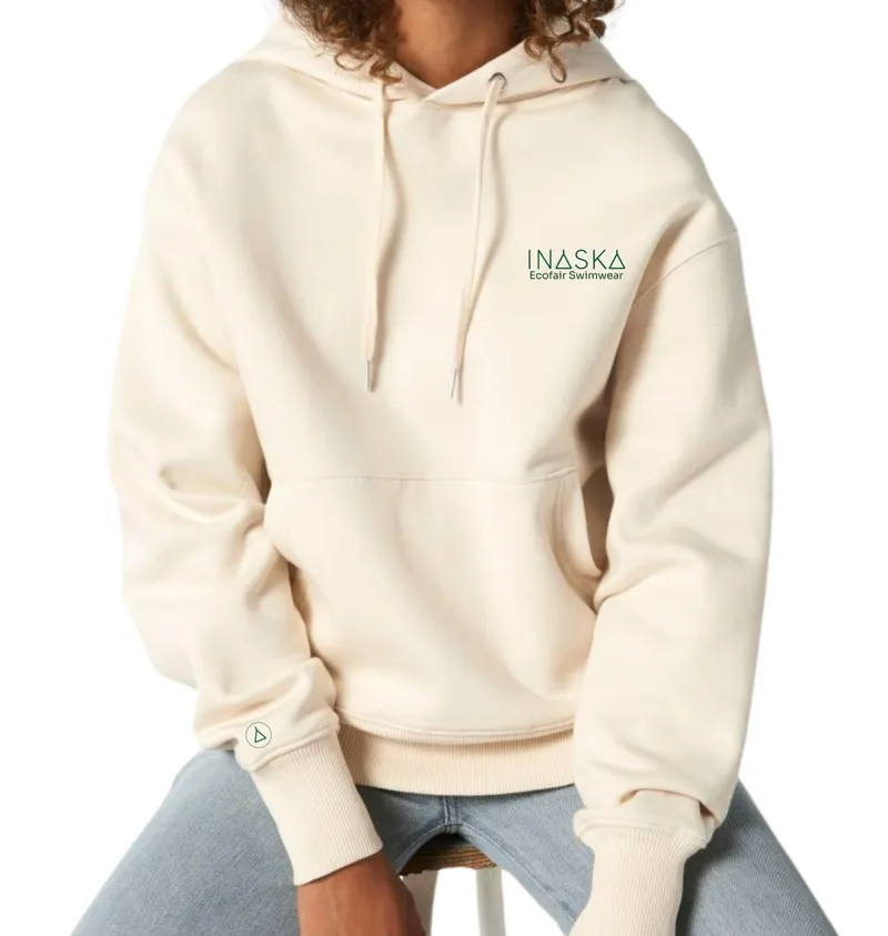 Inaska Inaska Damen vegan Hoodie Inaska Unisex Dunkelgrün, Dunkelgrün, – Produktbild 2 von 2