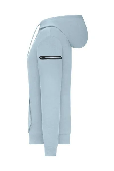 Daiber Daiber Herren Pullover Kängurutasche Ärmeltasche Kapuze, Milky (blau), – Produktbild 2 von 4