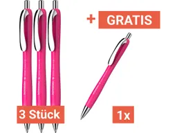 Schneider Schneider Kugelschreiber 'Slider Rave' pink, 3+1 Gratis – Produktbild 1 von 1