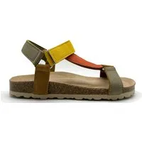 thies thies Damen vegan Sandalen Eco Bio Trek Vegan Multi Earth Gelb & Grün – Produktbild 1 von 1