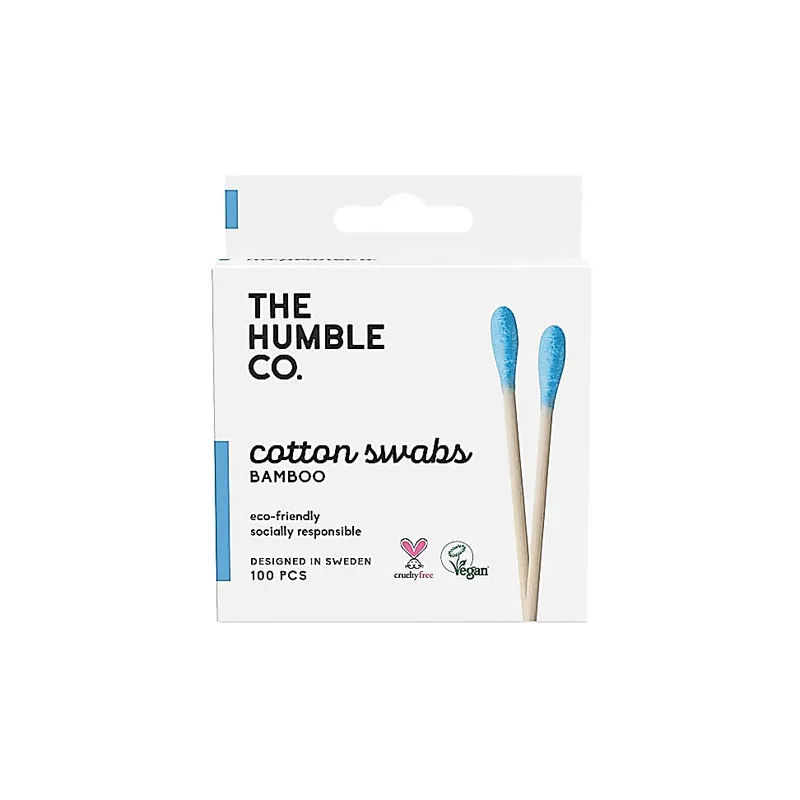 The Humble The Humble Co. Wattestäbchen Blau - 100 Stück – Produktbild 1 von 2