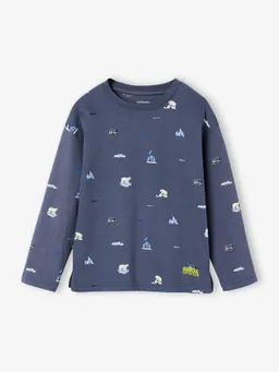 Vertbaudet Shirt mit Allover-Print Jungen mittel – Produktbild 1 von 1
