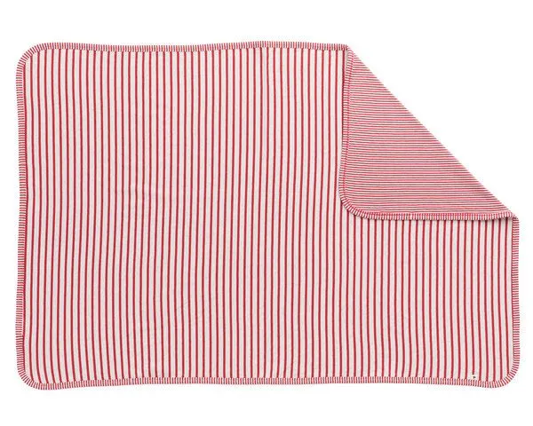 Leela Cotton Leela Cotton Wende Decke - 2174, Ziegelrot/beige, – Produktbild 1 von 4