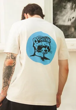 päfjes päfjes Waschbär die Maschine Fahrrad Gravel - Unisex Männer Bio T-Shirt – Produktbild 1 von 1