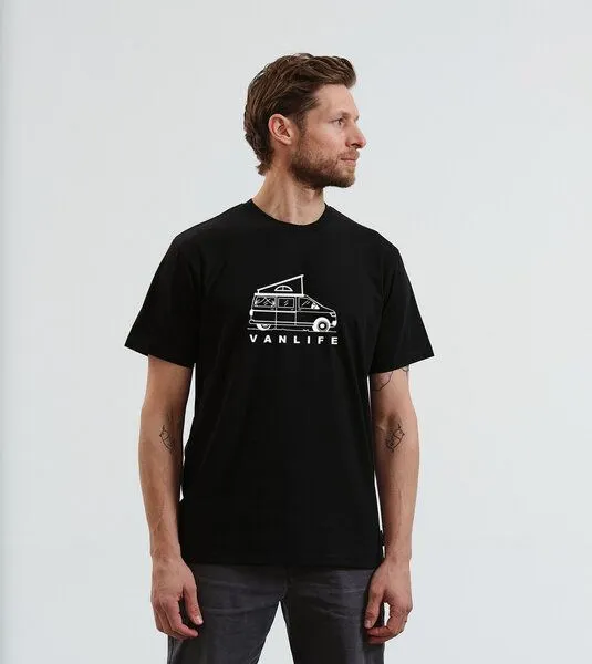 Gary Mash GARY MASH T-Shirt VANLIFE#2 aus Biobaumwolle, Schwarz, – Produktbild 2 von 4