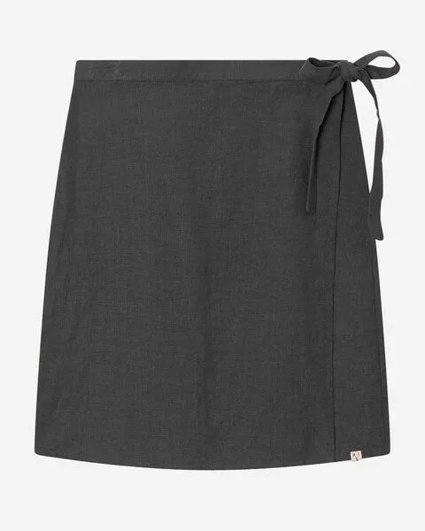 MATONA Matona Wickelrock | Wrap Skirt | aus Leinen, Black, – Produktbild 4 von 4
