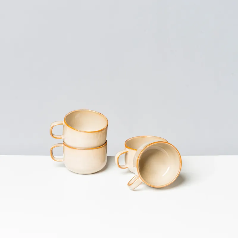 Gipfelstück Gipfelstück Nebelwald Kaffeeobertassen-Set, Steinzeug, Beige, – Produktbild 2 von 4