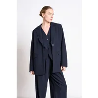 JAN N JUNE JAN 'N JUNE Damen vegan Blazer Mit Geschlitztem Rücken Jels Nightfall Navy – Produktbild 1 von 1