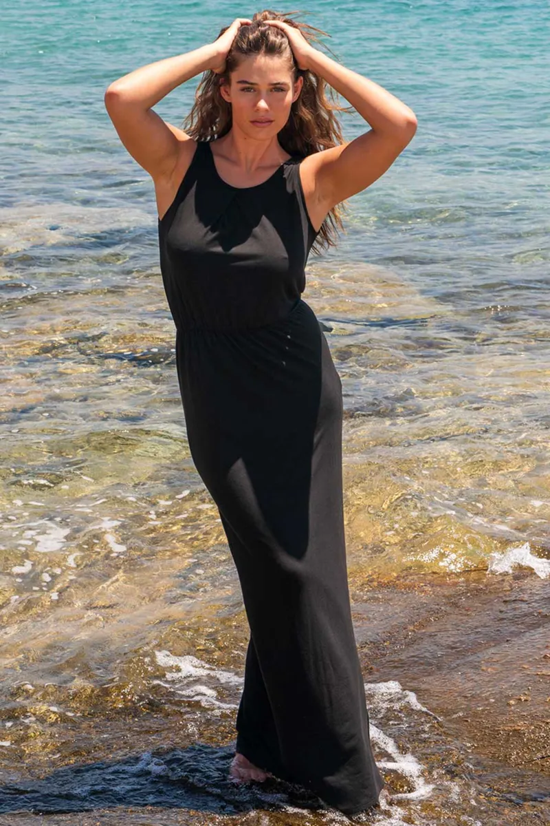 WiDDA Widda Damen vegan Kleid Marlen Schwarz, Schwarz, – Produktbild 2 von 2