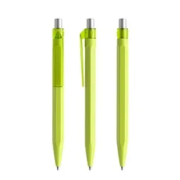 prodir prodir QS50 PMT Push Kugelschreiber, Yellow Green-Silver satin finish, Silber / hellgrün, – Produktbild 1 von 1