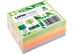 UPM UPM Super Sticky Haftnotiz-Quader "Spring Farbmix" 75 x 75 mm, 400 Blatt, farbig sortiert – Produktbild 1 von 1