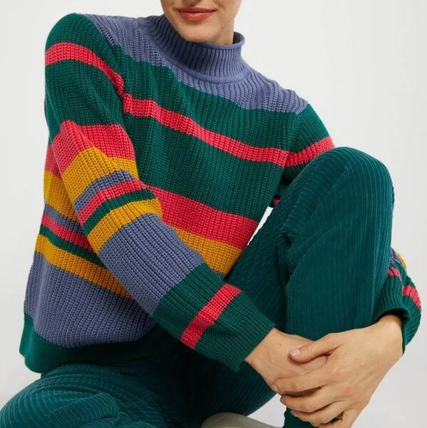 blutsgeschwister Blutsgeschwister Pullover Braid Up Your Life - Lets Dance Stripes – Produktbild 1 von 3