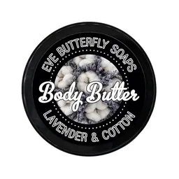 Eve Butterfly Soaps Eve Butterfly Soaps Shea Body Butter "Lavender & Cotton" – Produktbild 1 von 1