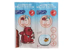 Lov&Ed Cat, Katzensticks Seelachs & Scholle, 30 g, 6 Stück, Snack für: Katze – Produktbild 1 von 1