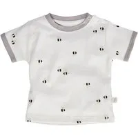HANS NATUR Baby T-Shirt Bio-Baumwolle Biene grau Gr.50/56 – Produktbild 1 von 1