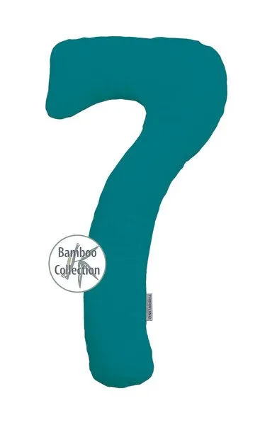 Theraline Theraline my7 Still-und Seitenschläferkissen Bamboo Collection mit Bio-Baumwolle und Bambus, Petrol, – Produktbild 2 von 3