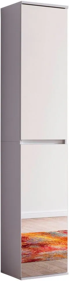 Home affaire Garderobenschrank Malcesine Garderobenschrank mit 2 Türen - (B/T/H) 37/34/191 cm, Weiß, – Produktbild 4 von 4